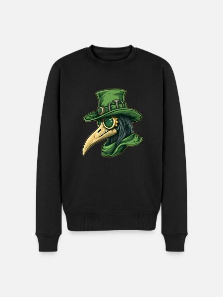 Pestdoktor Doktor Arzt - Männer Premium Bio Pullover - Schwarz