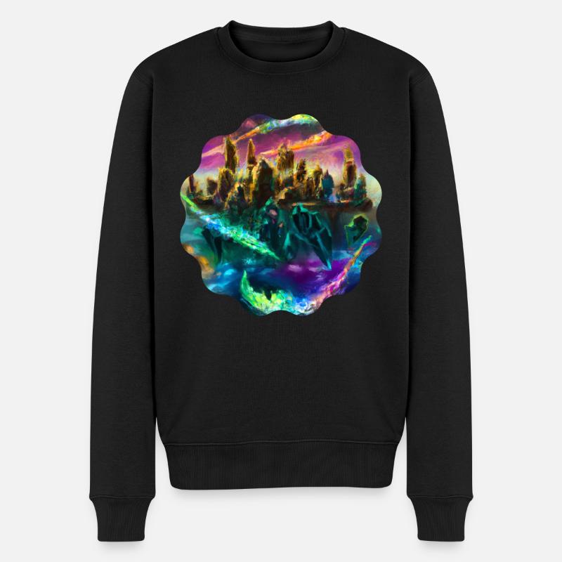 Paysage - Pull Premium bio Homme - noir