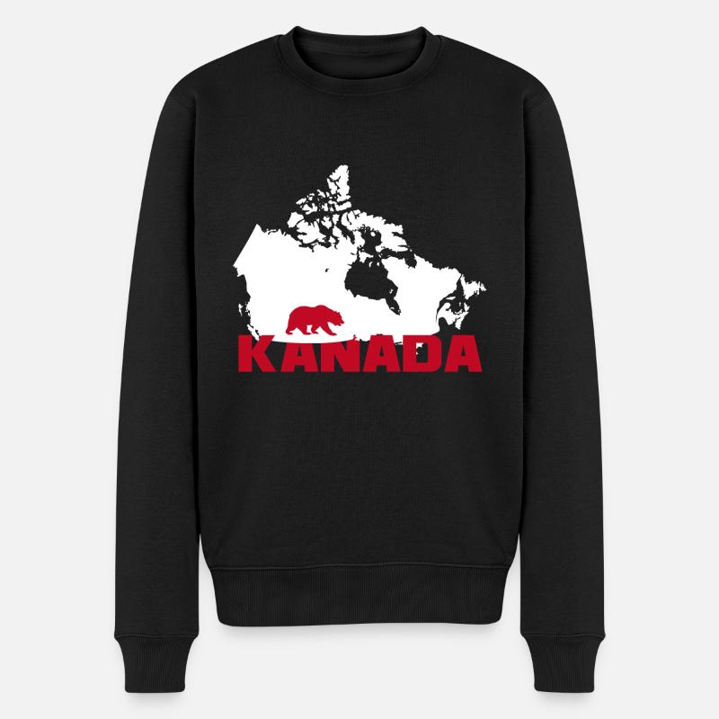 Ours sauvage du Canada - Pull Premium bio Homme - noir
