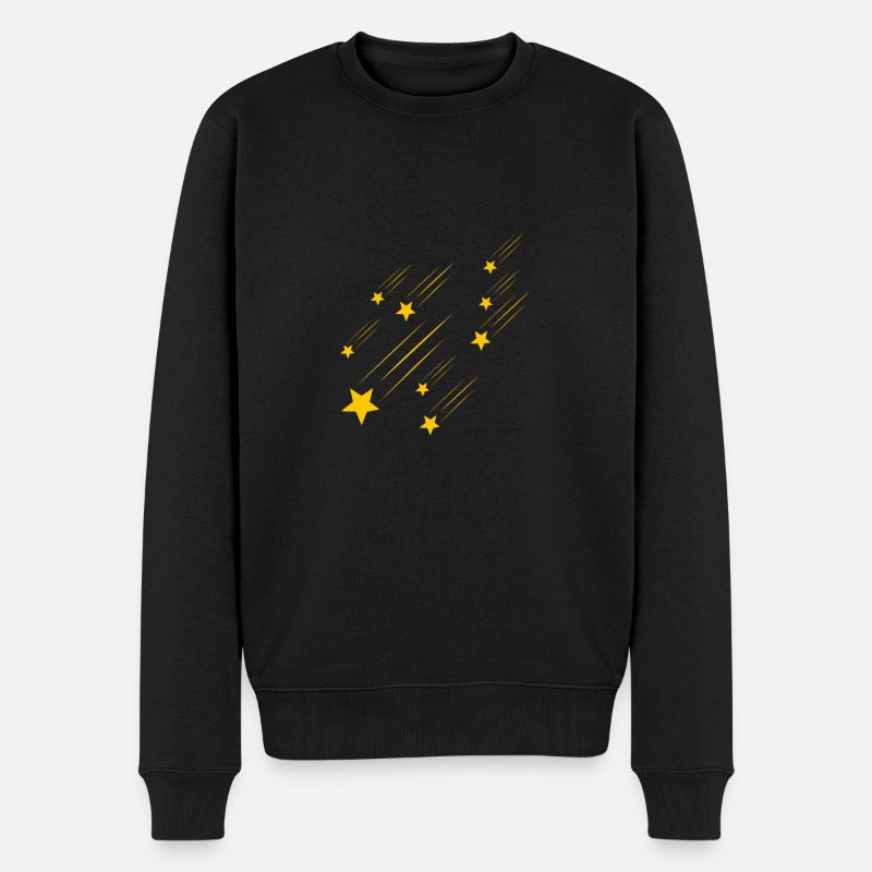 Étoile filante 2D - Pull Premium bio Homme - noir