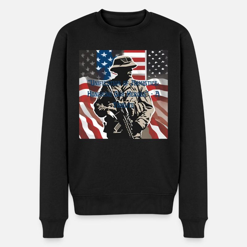 Veteranen, Veteranen, Waffenstillstand. - Männer Premium Bio Pullover - Schwarz