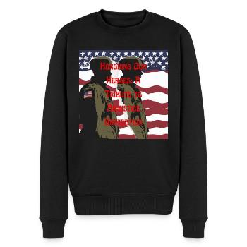 Veteranen, Veteranen, Waffenstillstand. - Männer Premium Bio Pullover - Schwarz - Vorne - Nico (187cm)