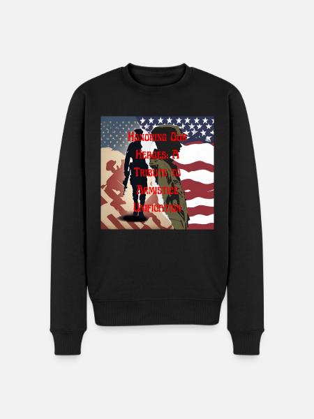 Veterans, veterans, armistice. - Men's Premium Organic Jumper - black