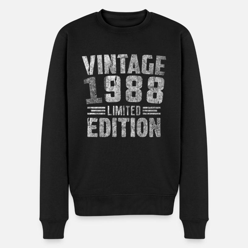 Millésime 1988 Édition Limitée - Pull Premium bio Homme - noir
