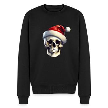 Skull Noël - Pull Premium bio Homme - noir - Devant - Nico (187cm)