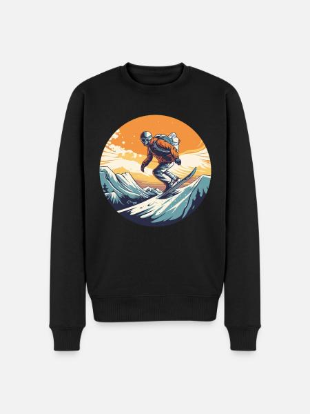 Snowboard ou ski puis après-ski - Pull Premium bio Homme - noir