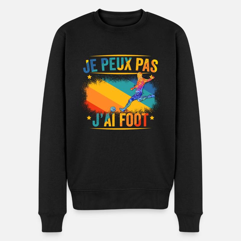 Je Peux Pas J'ai Foot - Pull Premium bio Homme - noir