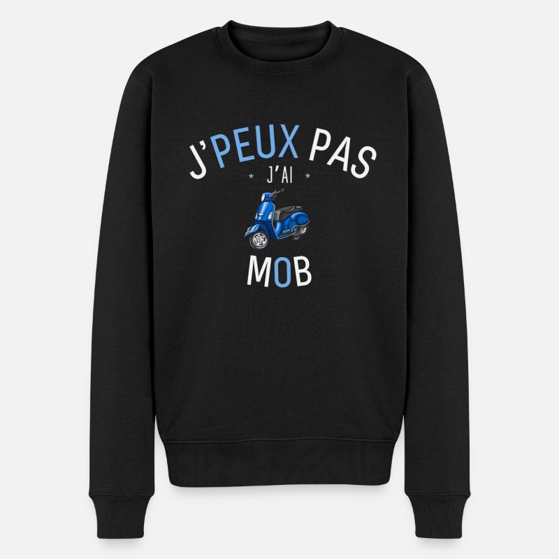 J'Peux Pas J'Ai Mob - Pull Premium bio Homme - noir