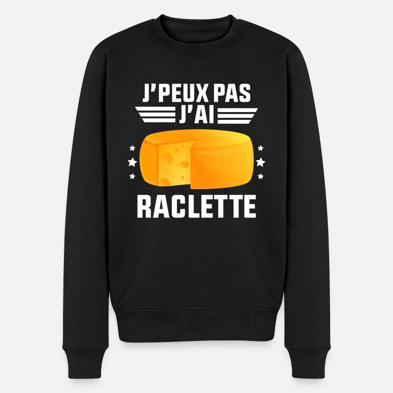 J'Peux Pas J'ai Raclette - Pull Premium bio Homme - noir