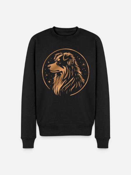 Dream Dog Aussie Copper - Men's Premium Organic Jumper - black