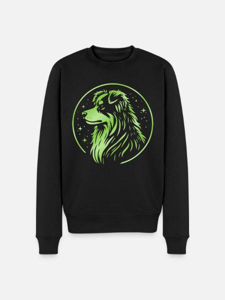Dream dog Aussie green - Men's Premium Organic Jumper - black