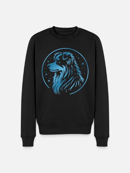 Dream dog Aussie blue - Men's Premium Organic Jumper - black