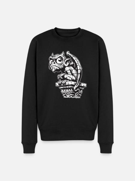Gargoyle - Men's Premium Organic Jumper - black