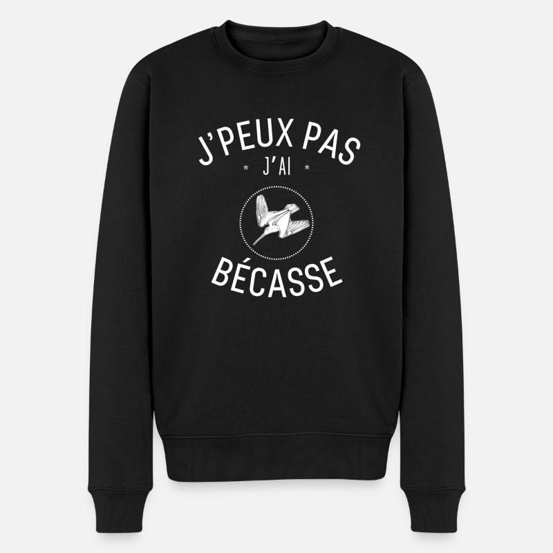 J'Peux pas j'ai Bécasse - Pull Premium bio Homme - noir