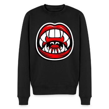 de vampire - Pull Premium bio Homme - noir - Devant - Nico (187cm)