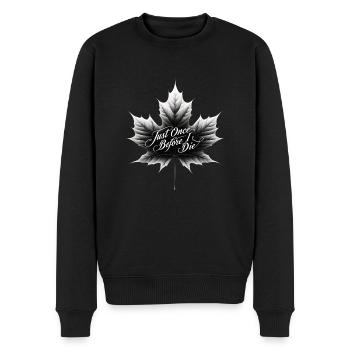 Maple Leafs Just Once Dark Edition - Männer Premium Bio Pullover - Schwarz - Vorne - Nico (187cm)