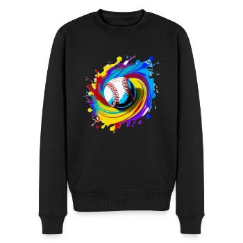 Baseball - Pull Premium bio Homme - noir - Devant - Nico (187cm)