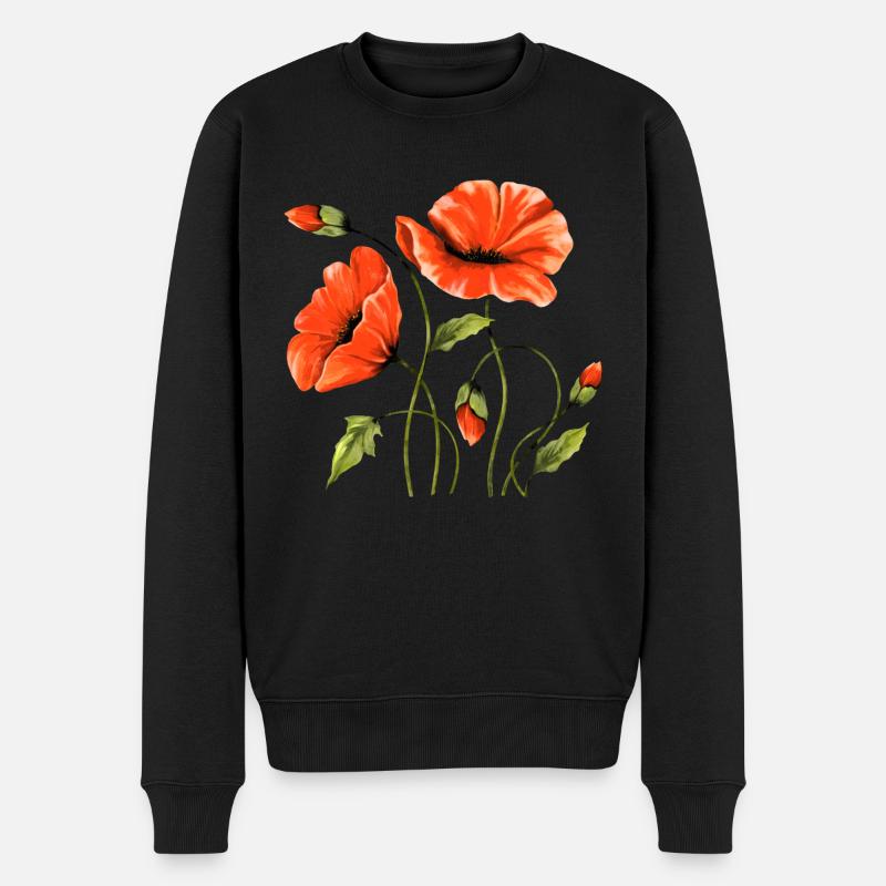Fleur - Pull Premium bio Homme - noir
