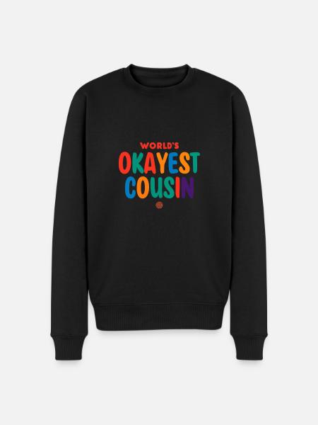 « D’accord cousin » avec une touche d’originalité - Pull Premium bio Homme - noir
