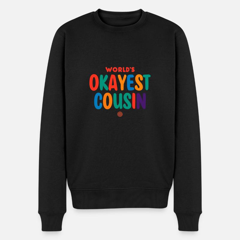 « D’accord cousin » avec une touche d’originalité - Pull Premium bio Homme - noir