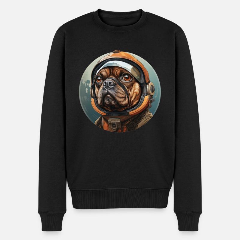Carlin Austronaute - Pull Premium bio Homme - noir