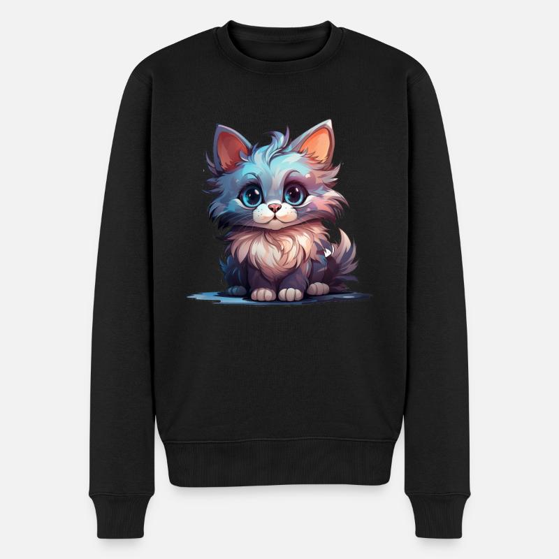 Chat pour enfants - Pull Premium bio Homme - noir