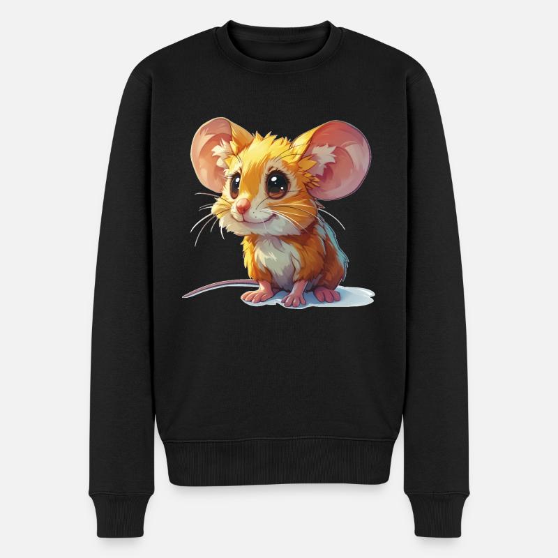 souris mignonne - Pull Premium bio Homme - noir
