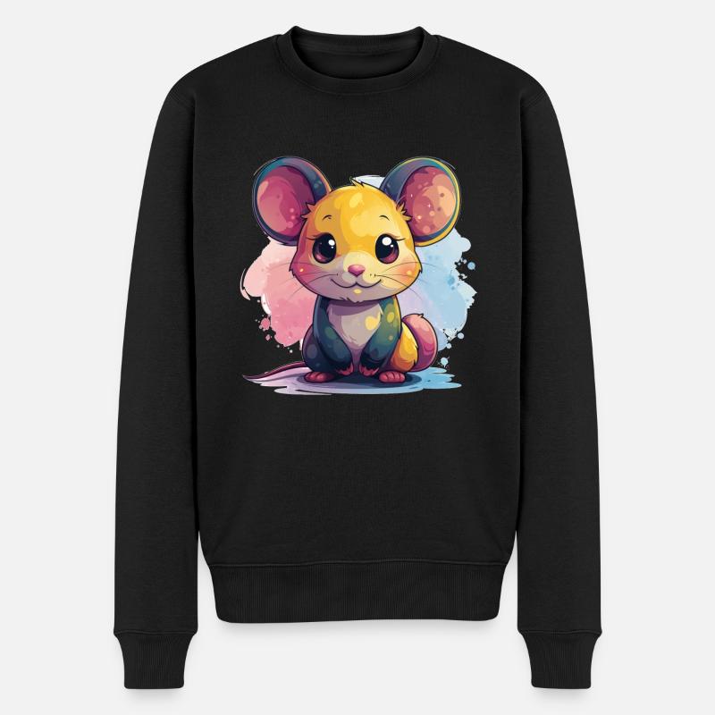 Souris pour enfants - Pull Premium bio Homme - noir