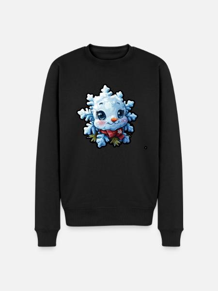 Snowflake for children - Men's Premium Organic Jumper - black