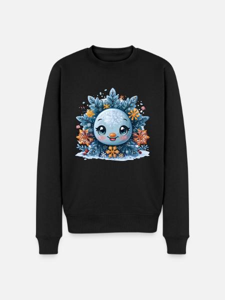 Snowflake for children - Men's Premium Organic Jumper - black