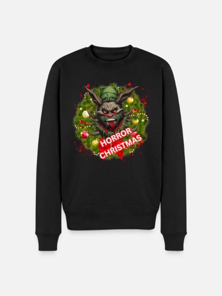 Dark Chrismas - Männer Premium Bio Pullover - Schwarz