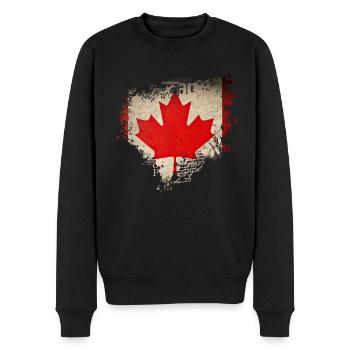 Canada Canada Amérique du Nord Voyage Feuille d’érable Montréal - Pull Premium bio Homme - noir - Devant - Nico (187cm)