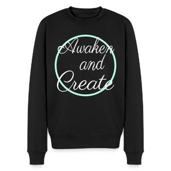 Design Invention Education Entrepreneurship - Men's Premium Organic Jumper - black - Front - Nico (187cm)