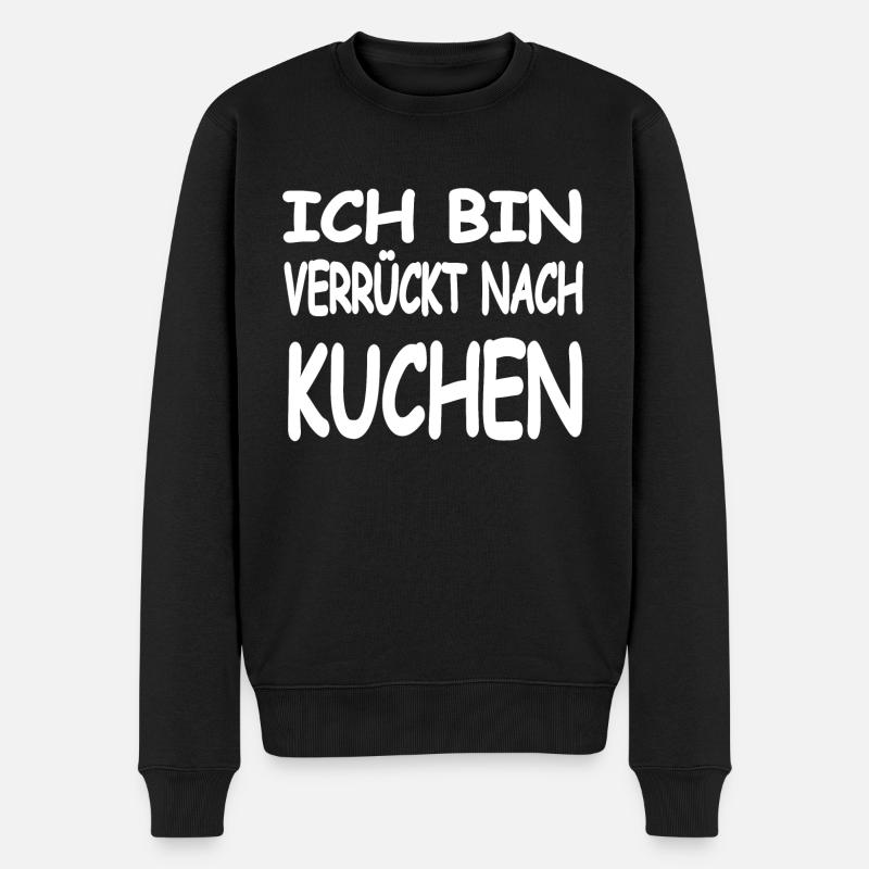 Kuchen - Männer Premium Bio Pullover - Schwarz