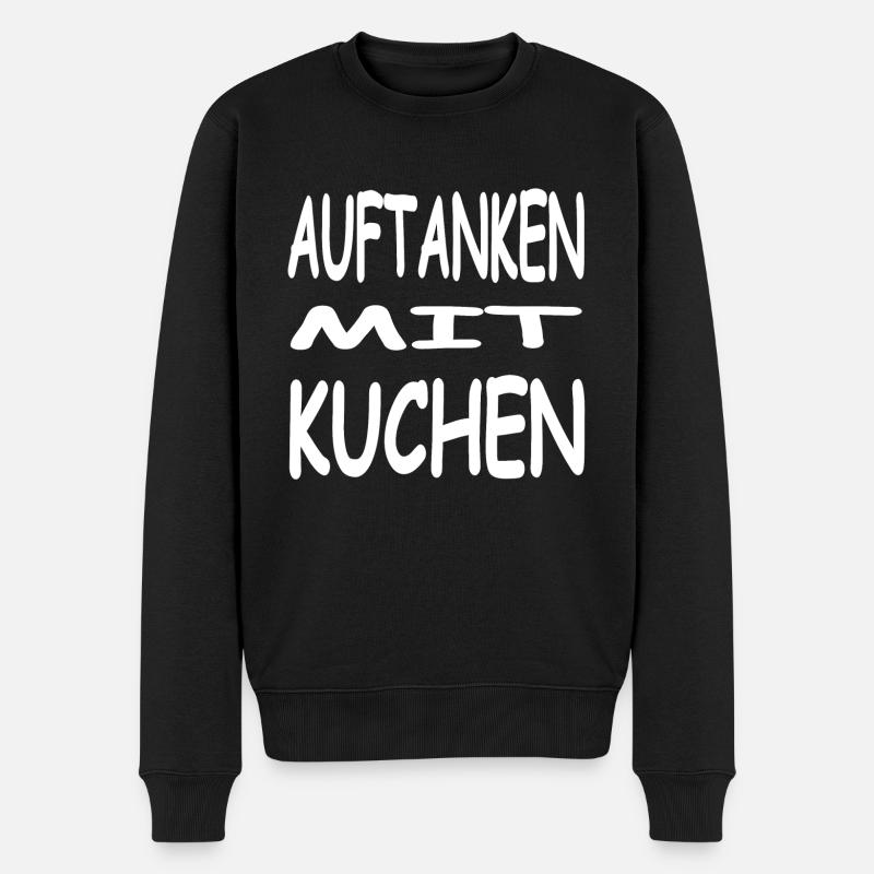 Kuchen - Männer Premium Bio Pullover - Schwarz