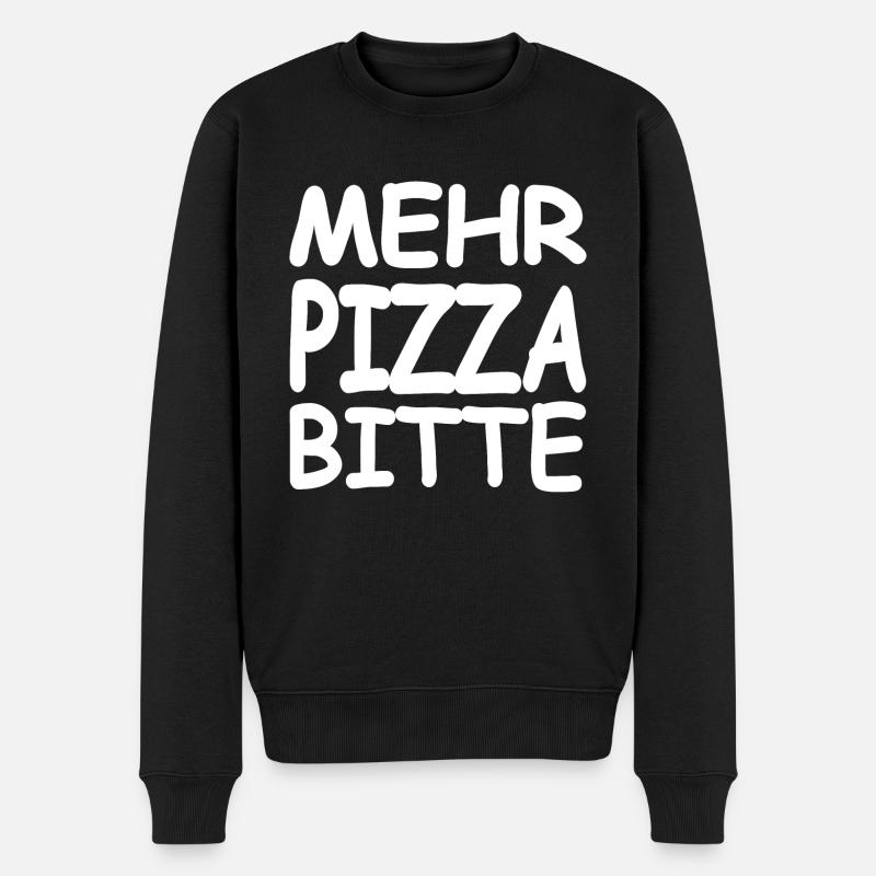 Pizza - Pull Premium bio Homme - noir