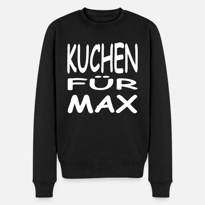 Kuchen - Männer Premium Bio Pullover - Schwarz