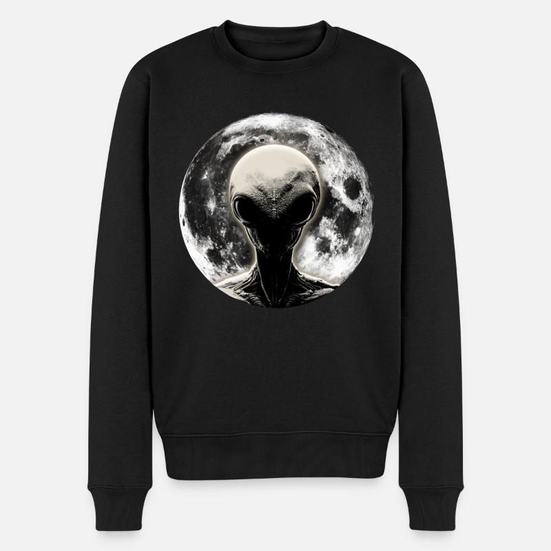 Clair de lune extraterrestre - Pull Premium bio Homme - noir