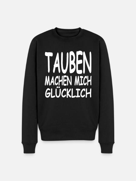 Tauben - Männer Premium Bio Pullover - Schwarz