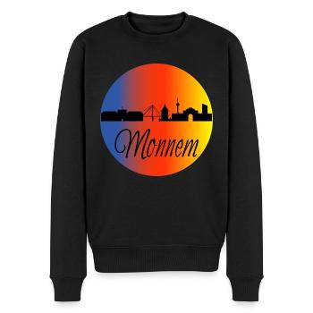 Mannheim Monnem Mannheimat - Men's Premium Organic Jumper - black - Front - Nico (187cm)