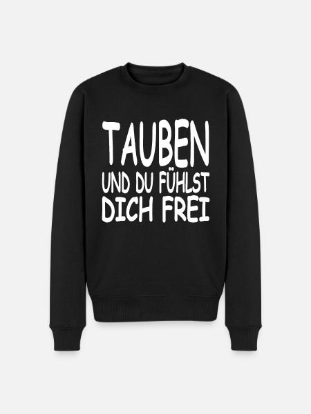 Tauben - Männer Premium Bio Pullover - Schwarz
