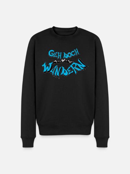 Why don't you go hiking - Men's Premium Organic Jumper - black