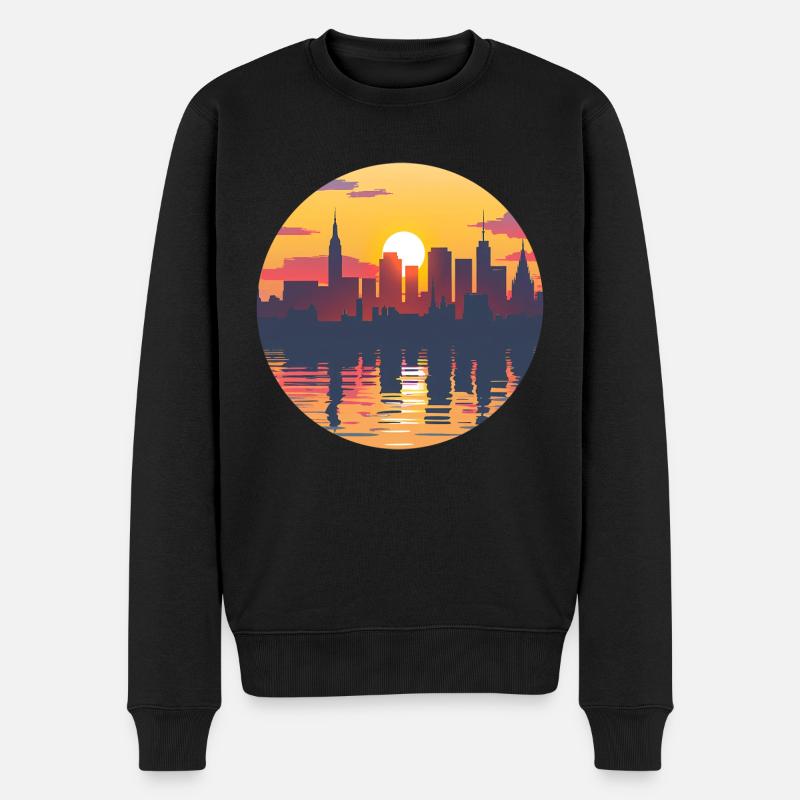 Witten Skyline - Pull Premium bio Homme - noir