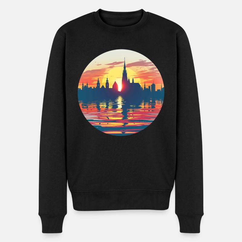 Horizon de Chemnitz - Pull Premium bio Homme - noir