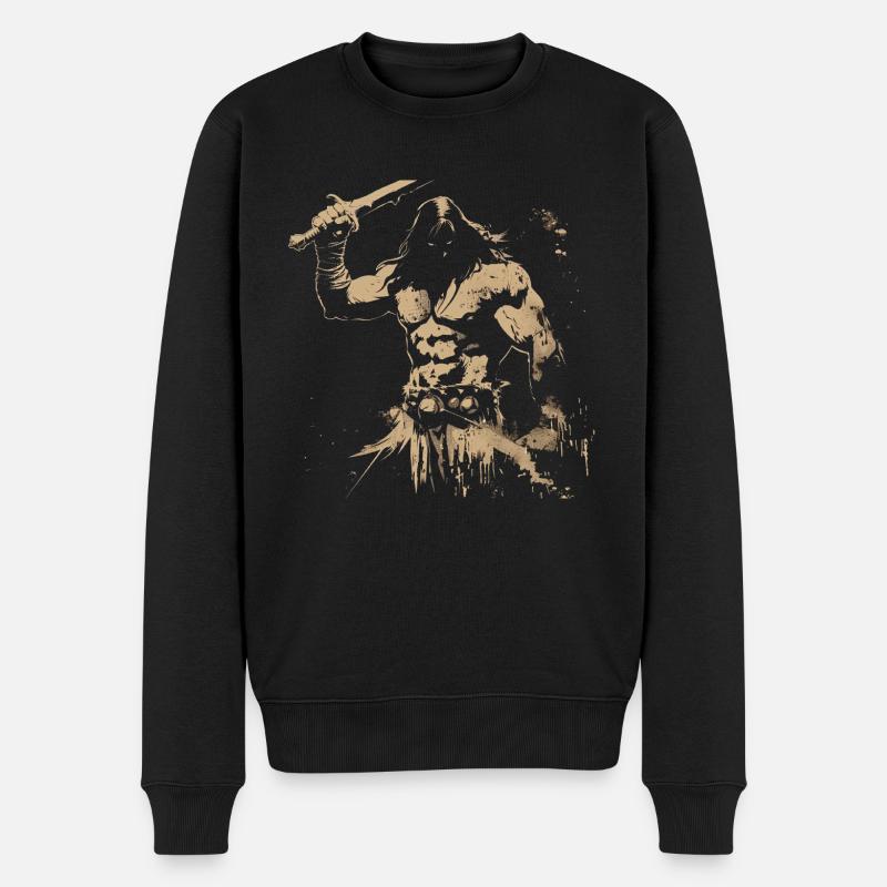 barbare - Pull Premium bio Homme - noir