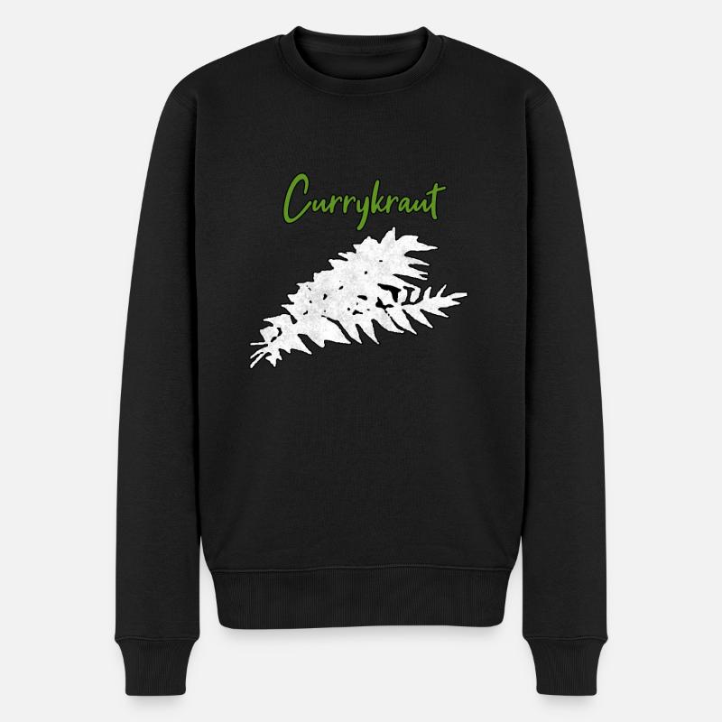 Herbes au curry - Pull Premium bio Homme - noir