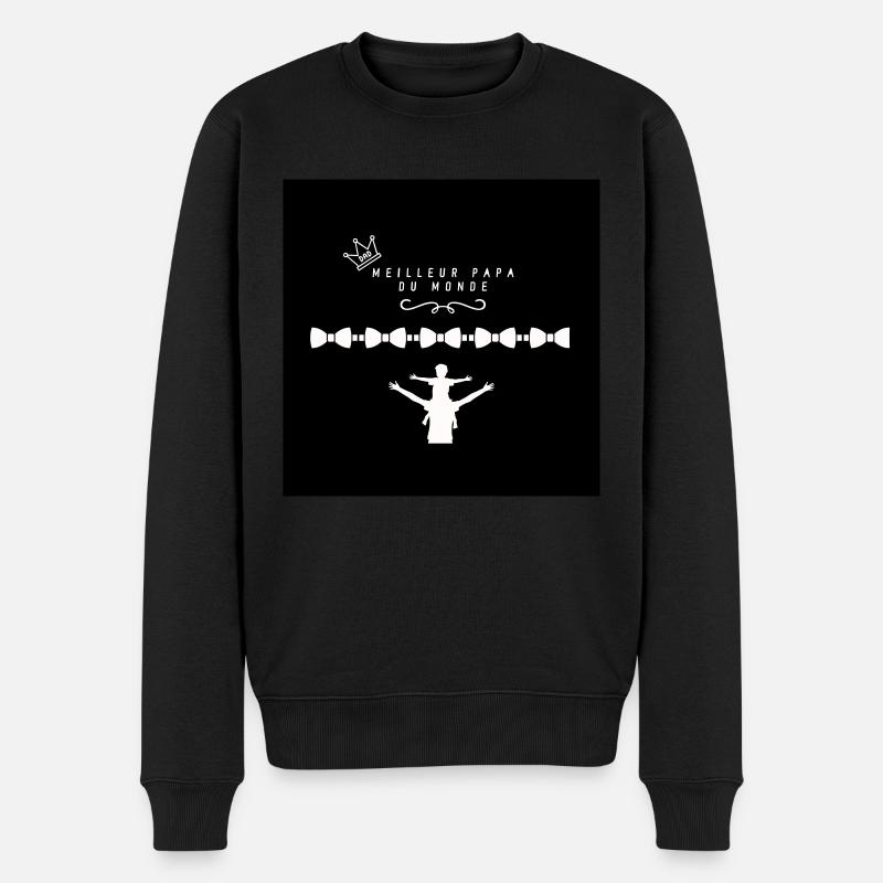 Meilleur papa du monde 3 - Pull Premium bio Homme - noir