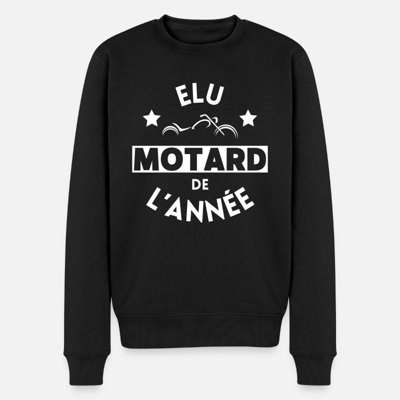 Élu motard de l'année - Pull Premium bio Homme - noir
