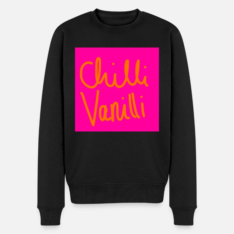 Chilli Vanilli - Männer Premium Bio Pullover - Schwarz