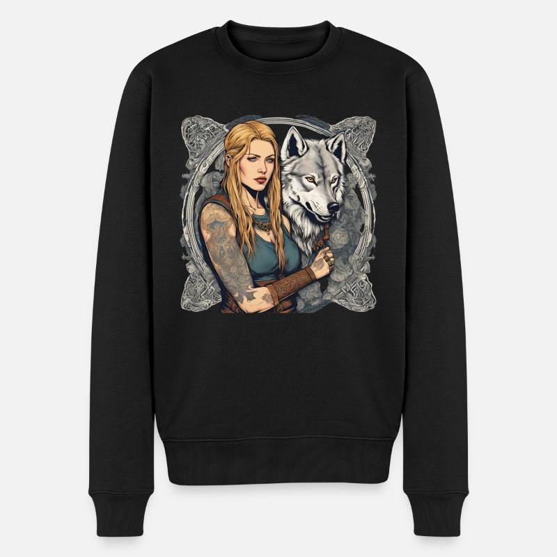 Schildmaid8 - Männer Premium Bio Pullover - Schwarz